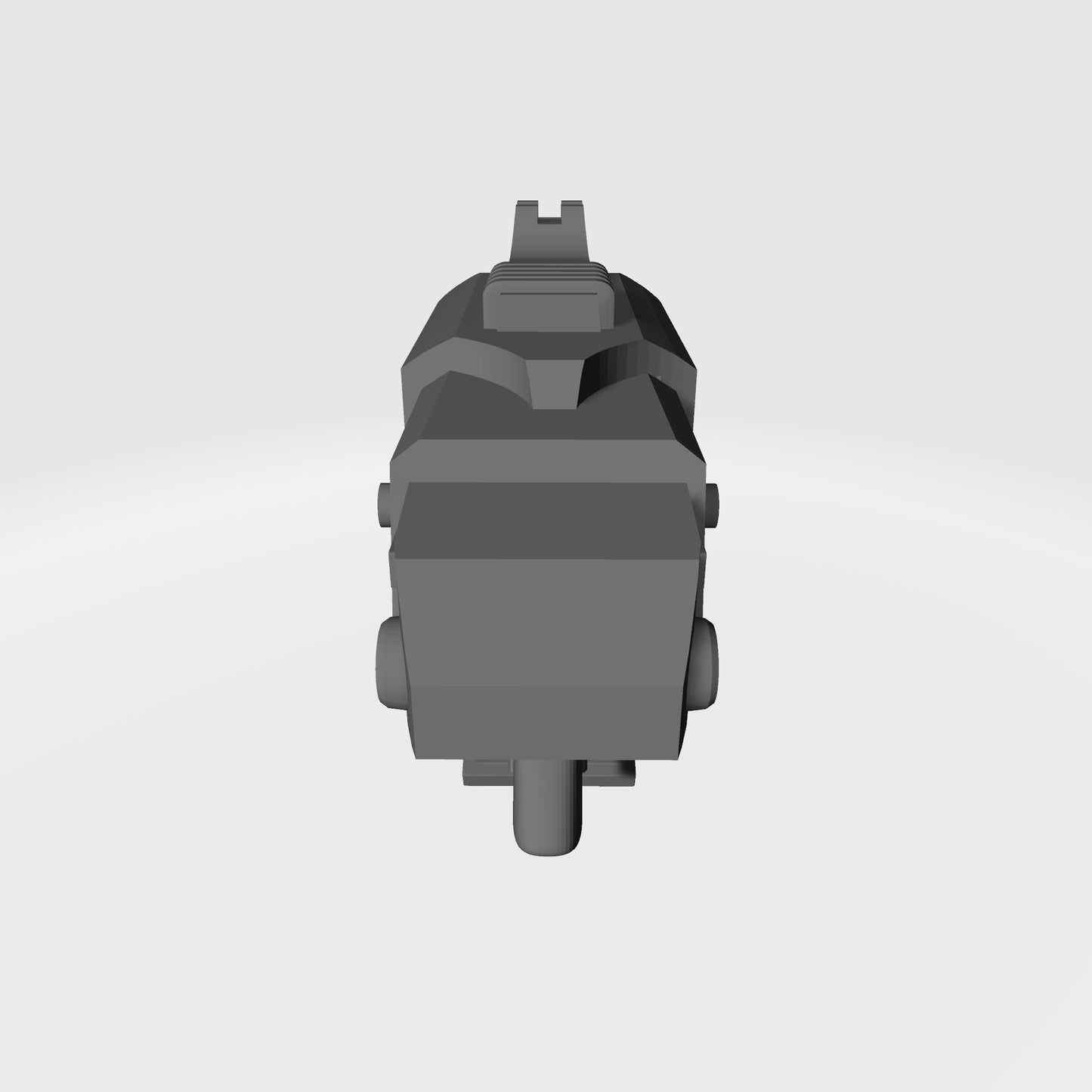 Thunderstrike Twin Barrel Battle Gun custom resin weapon compatible with McFarlane Toys 1:12 scale armored action figures for collectors, painters, and custom figure builders.