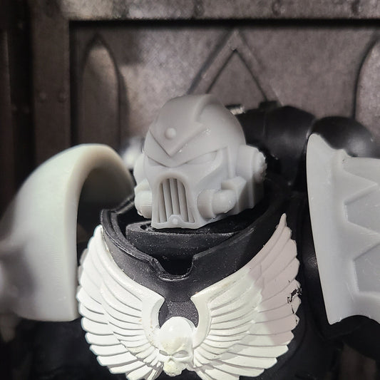 Custom resin Traitor Warrior Order Type 7 Helmet with Arrow compatible with McFarlane Toys 7-inch armored action figures.