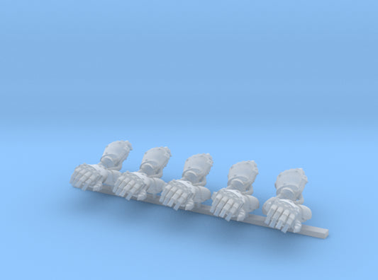 10x Plain Right Handed Power Fist 3d printed