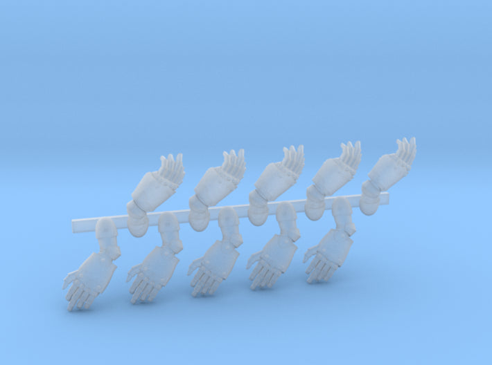 Plain Left Handed Power Fist x 10 3d printed