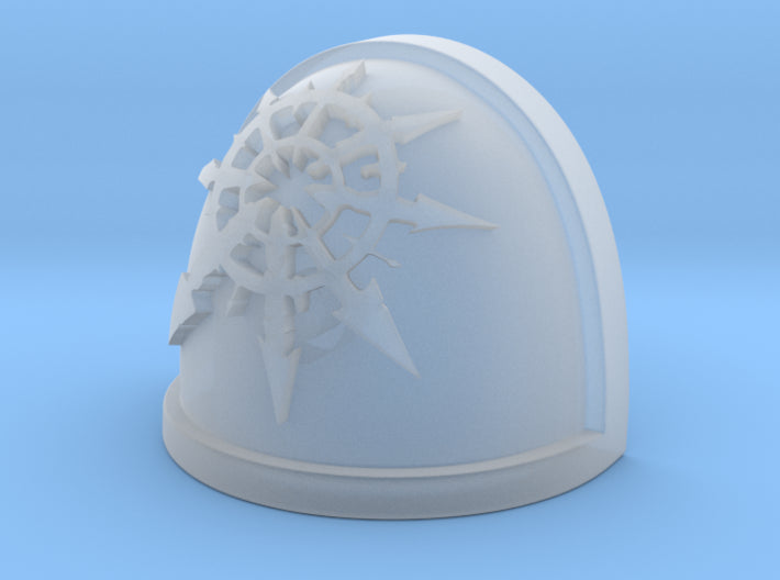 Star of Chaos MKIV Shoulder Pad Gen: 4 Pauldron - Chaos Undivided Compatible with McFarlane Toys Space Marines by Fantasy World Games