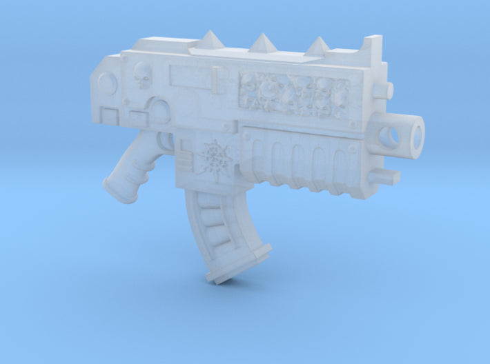 Chaos Bolter with Skull Inlay, The Star of Chaos, and a Straight Magazine Compatible with McFarlane Toys World Eaters Khorne Berzerker Action Figures