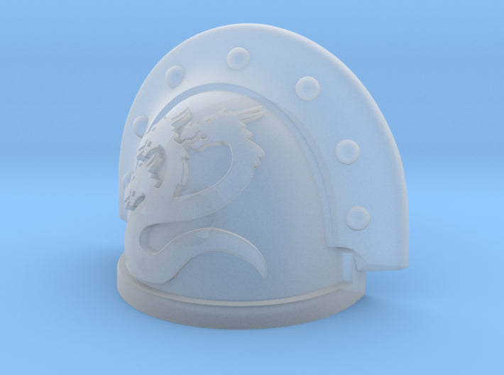 Hydra Legion MKIII Shoulder Pad Gen: 3 Pauldron Full Sword Breaker Studded Rivets Left Shoulder Compatible with McFarlane Toys 7" Space Marine Action Figures