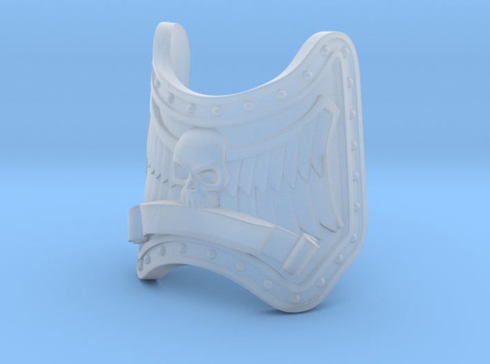 Shin Guard Skull with Wings and Banner Compatible with McFarlane Toys Space Marines