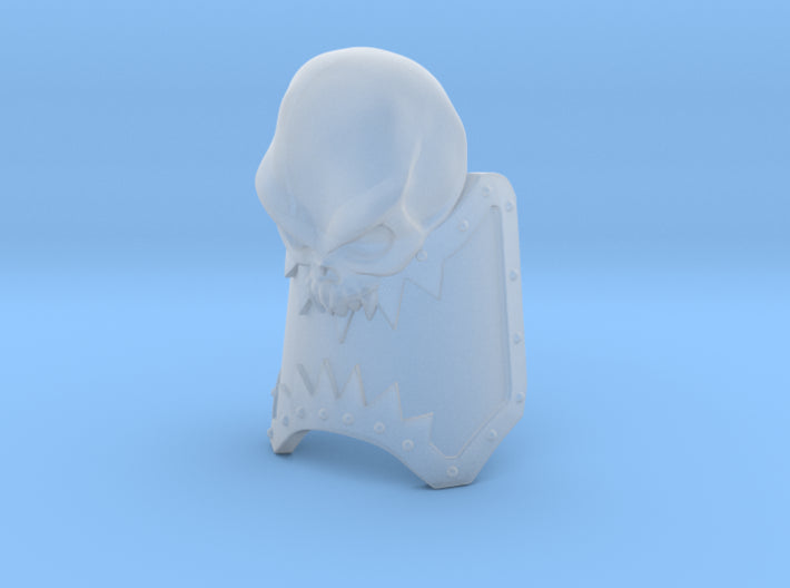 World Eaters Legions Shin Guard with Large Skull Compatible with McFarlane Toys Space Marines Left Angle