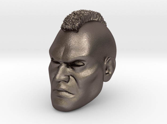 Space Marine Head Mohawk McFarlane Action Figure 3d printed