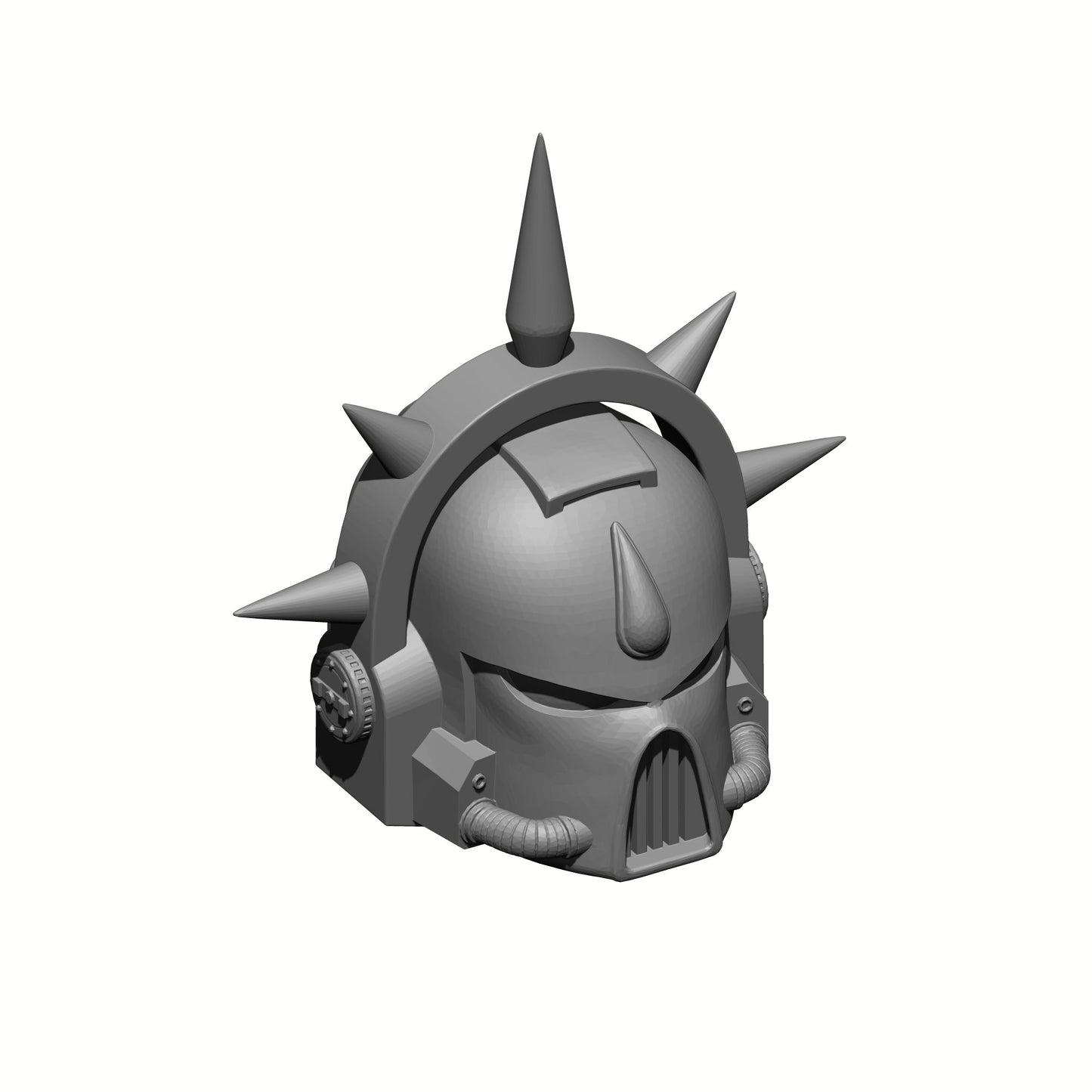Blood Angels Legion Mark VII Helmet with Blood Drop and Iron Spiked Halo: Gen: 7 Helmet