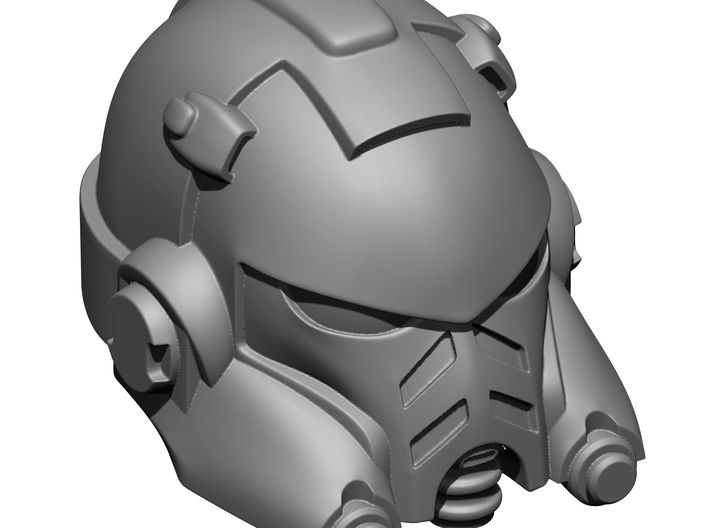 Gravis Captain Armour Mark X Helmet Plain for McFarlane 7 inch Space Marine Action Figures