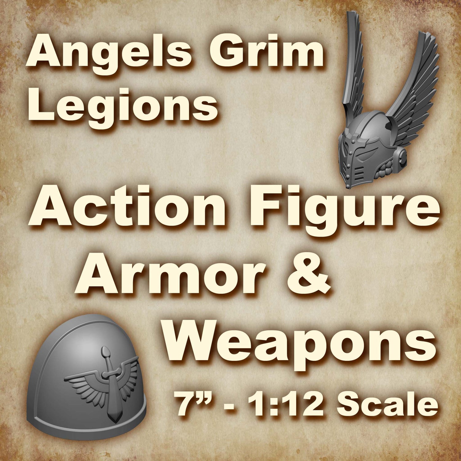 McFarlane Toys 7 inch Scale Dark Angels Legion Action Figure Upgrades