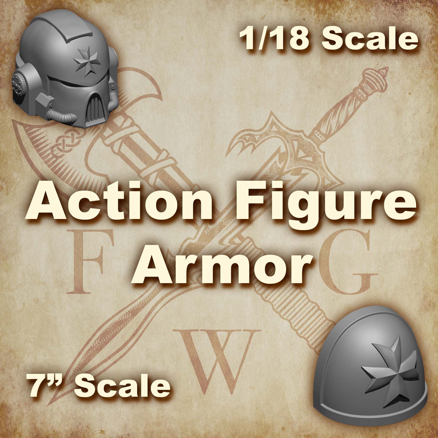 Custom Armor for McFarlane Toys 7 inch Scale Space Marines