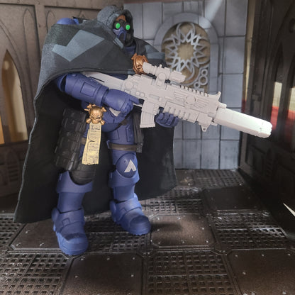 Custom resin Sniper Bolt Rifle with Scope and PEQ compatible with McFarlane Toys 7-inch armored action figures