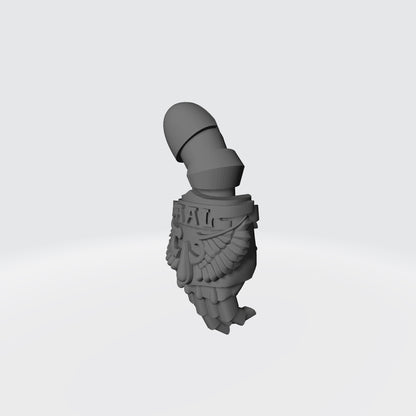 10x Sanguis Legion left-hand energy fists compatible with 28mm-32mm scale miniatures