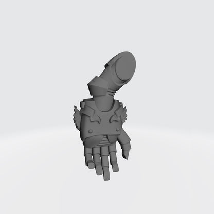 10x Sanguis Legion left-hand energy fists compatible with 28mm-32mm scale miniatures