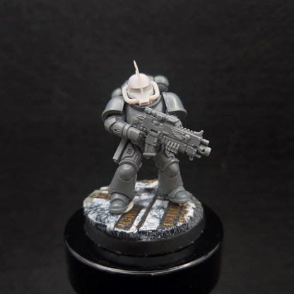 Set of 10 unpainted Zaku I MS-05-inspired resin helmets for 28mm-32mm scale miniature head swaps and conversions