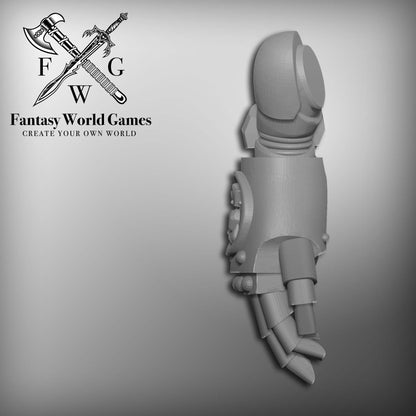10x Monarchs Fist Warrior Order open right-hand energy fists compatible with 28mm-32mm scale miniatures