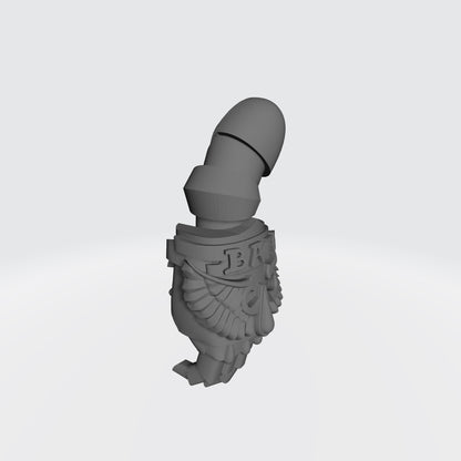 10x Sanguis Legion right-hand energy fists compatible with 28mm-32mm scale miniatures