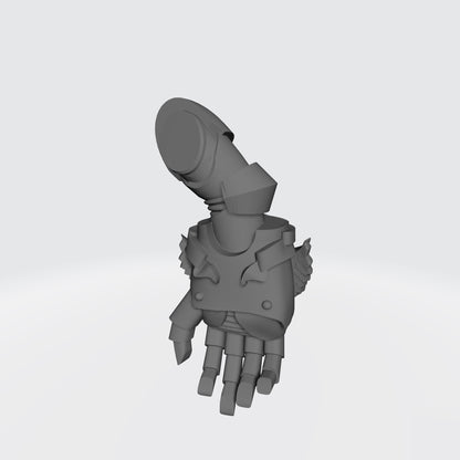 10x Sanguis Legion right-hand energy fists compatible with 28mm-32mm scale miniatures