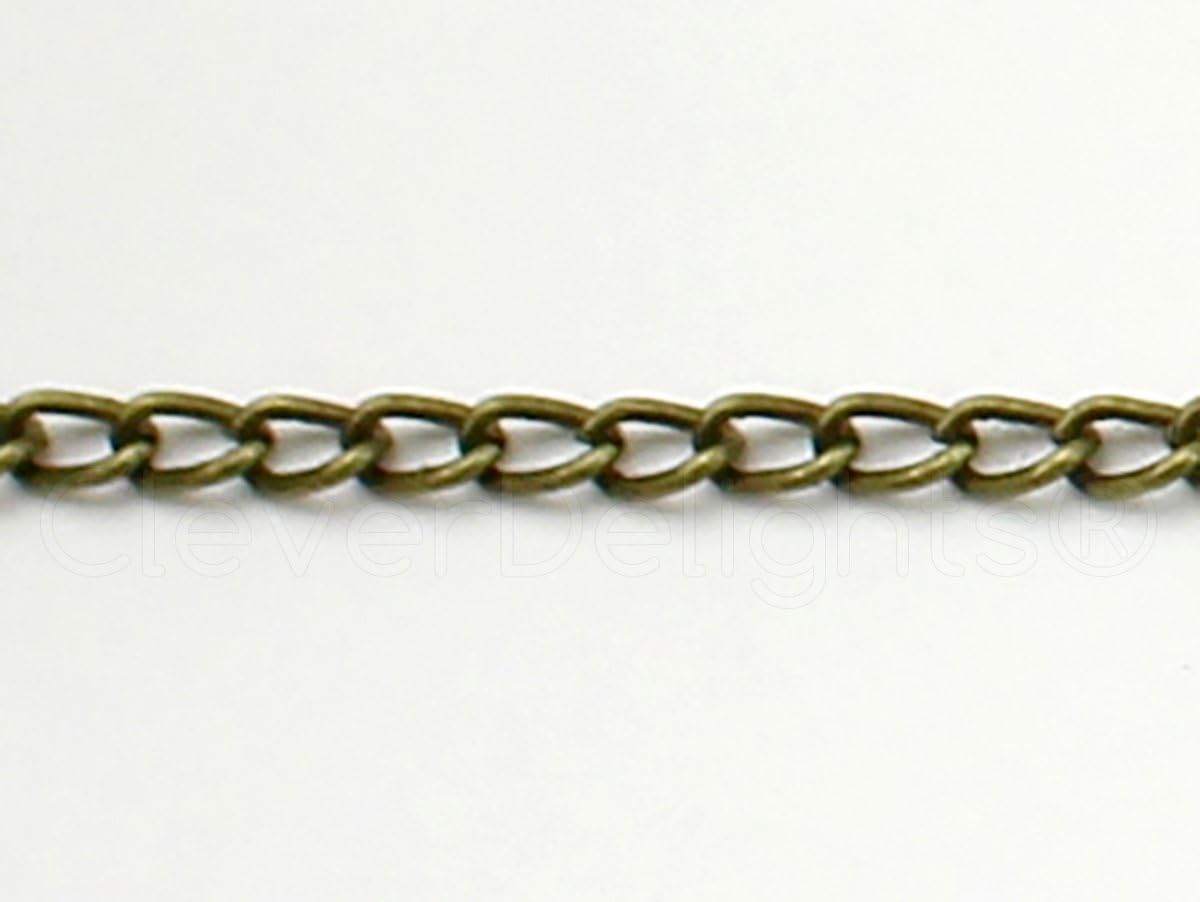 12" Strand of Metal Link 3x5mm Link - Antique Bronze