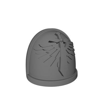 Angels Grimm Legion G4 V1b Shoulder Pad compatible with McFarlane Toys Loyalist Marine Action Figure Pauldrons