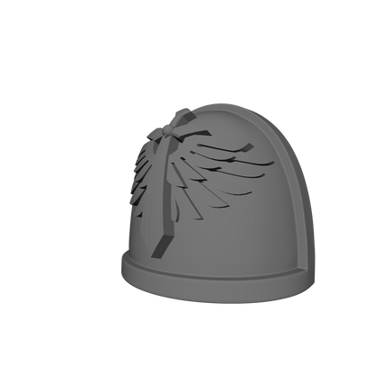 Angels Grimm Legion G4 V1b Shoulder Pad compatible with McFarlane Toys Loyalist Marine Action Figure Pauldrons