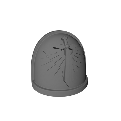 Angels Grimm Legion G4 V1b Shoulder Pad compatible with McFarlane Toys Loyalist Marine Action Figure Pauldrons