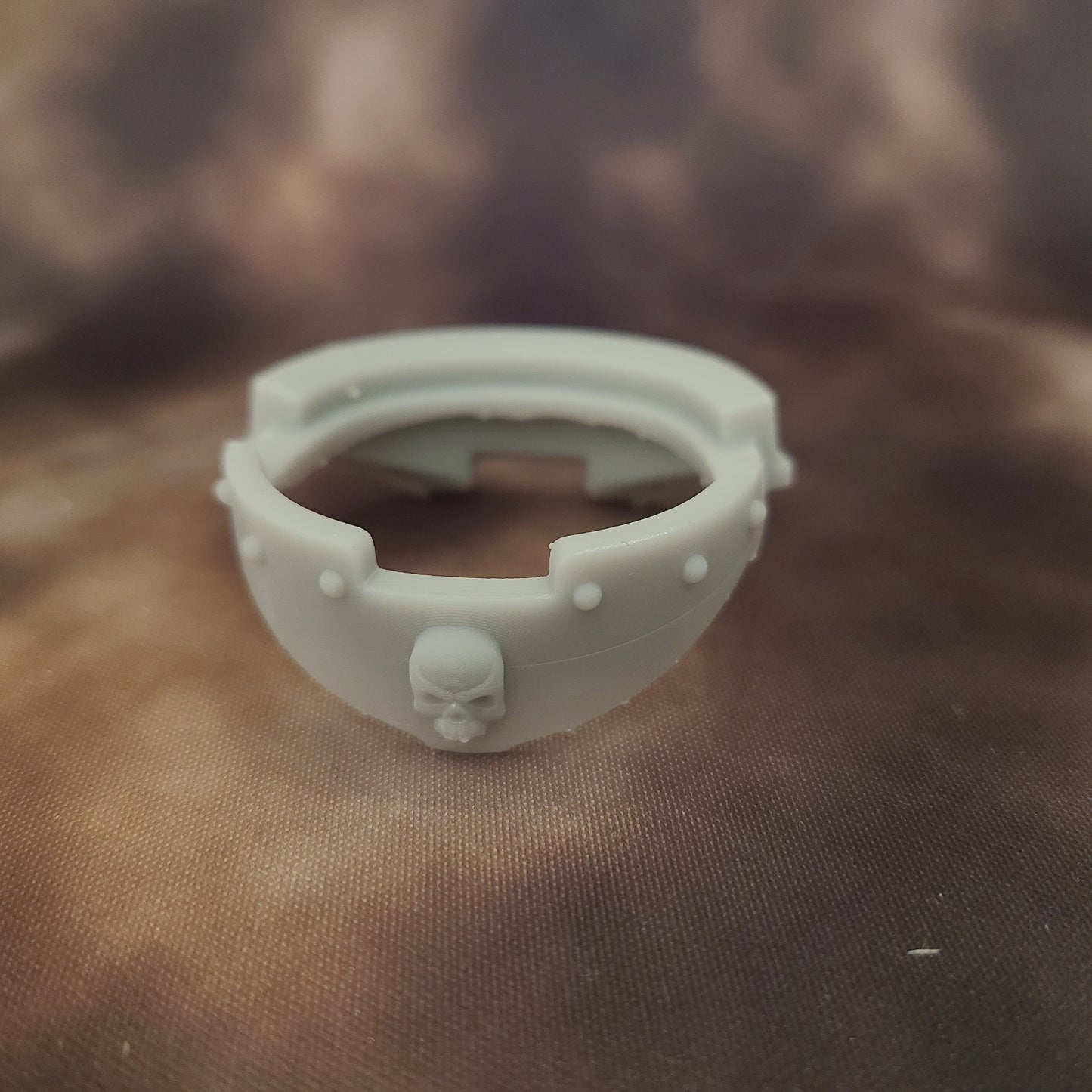 Gorget with Skull and Rivets for McFarlane Toys Loyalist Marine Action Figures Custom Armor