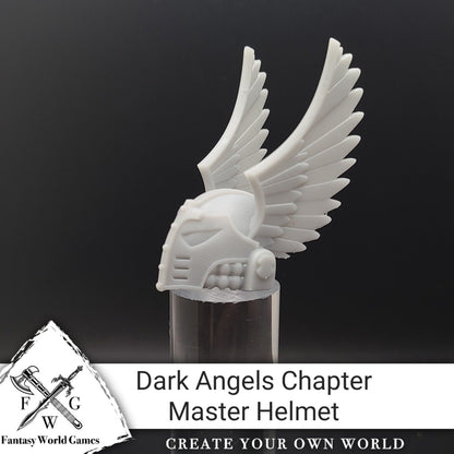 Fantasy World Games McFarlane Toys Dark Angels 30k Winged Space Marine Helmet Chapter Master