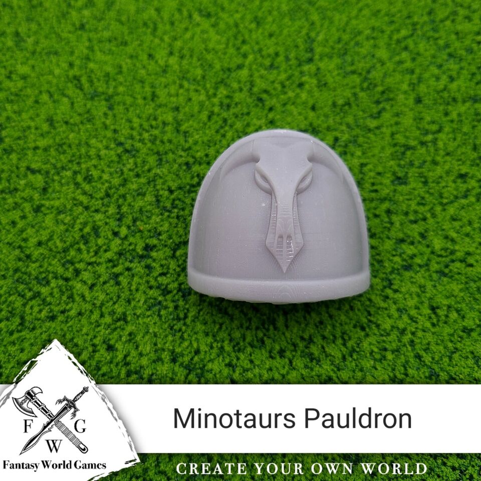 3D Printed Minotaurs Chapter MKIV Shoulder Pad Gen: 4 Pauldron compatible with McFarlane Toys Space Marines