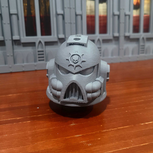 Sons of Medusa Battle Brother MK VII Helmet with Two Hoses Paint Bush Holder with Four Holes