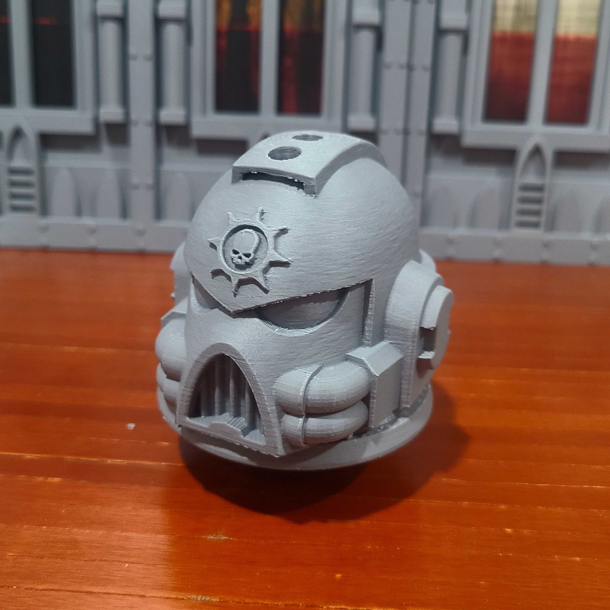 Sons of Medusa Battle Brother MK VII Helmet with Two Hoses Paint Bush Holder with Four Holes