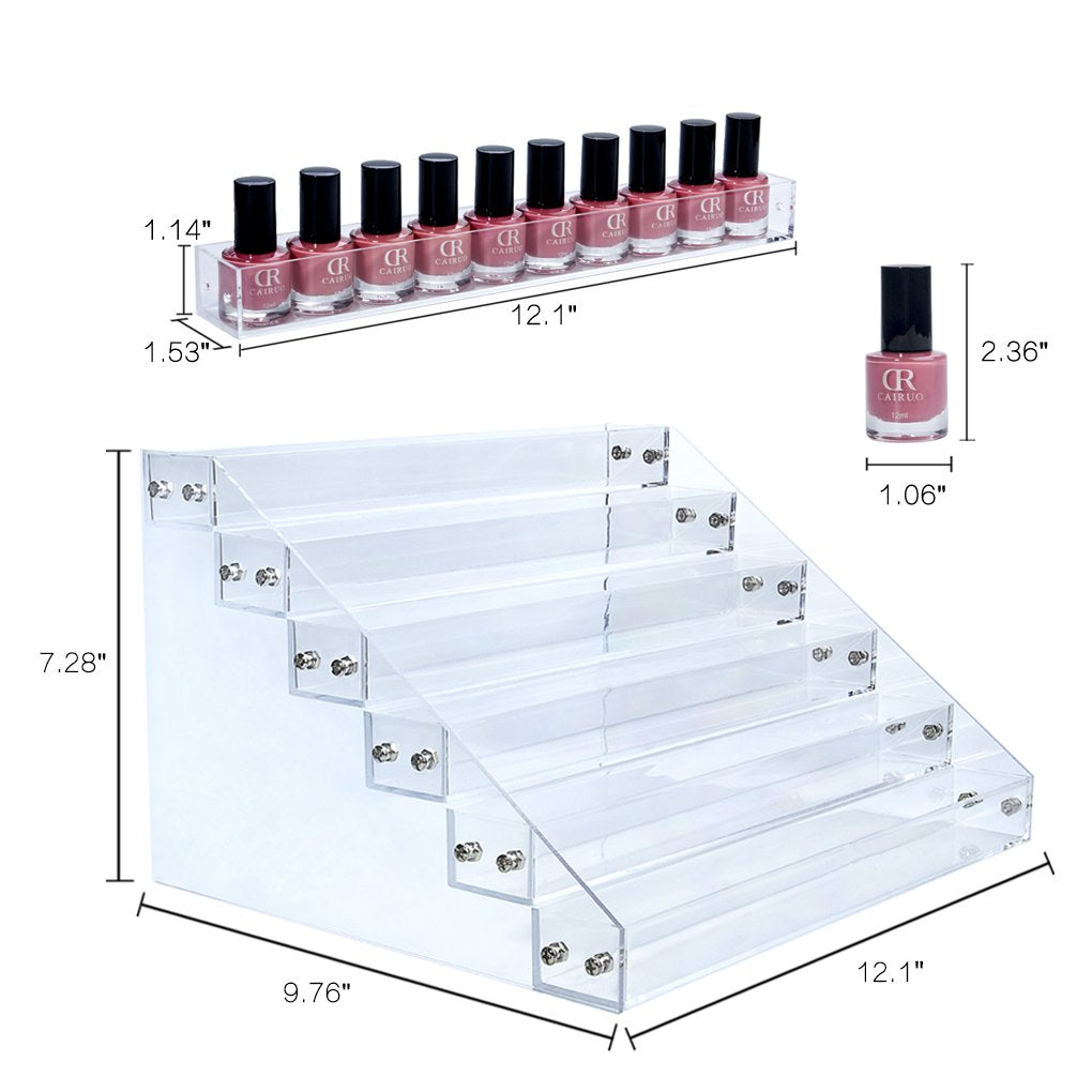 Six 6 Tier Modular Paint Rack - Acrylic Paint Dropper Storage Rack - Hobby Rack - Acrylic Rack System (ARS)