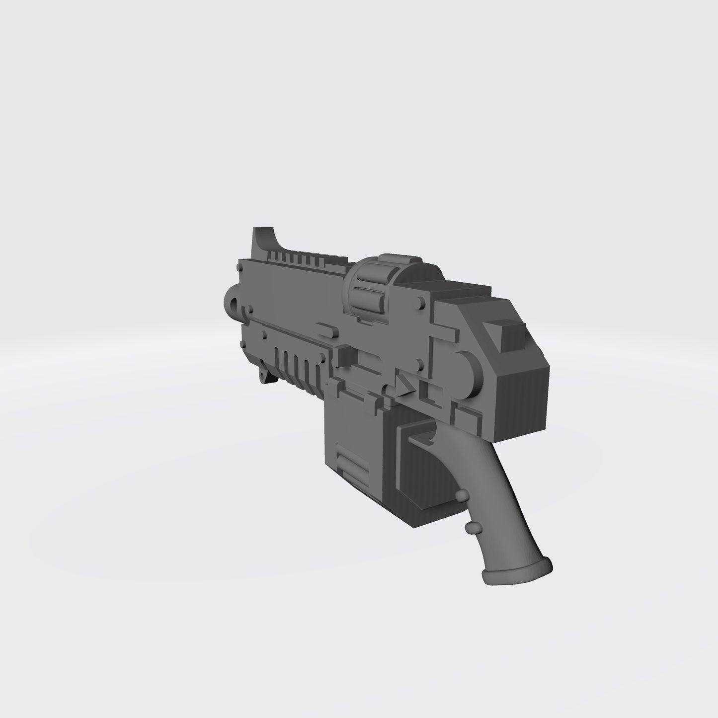 Auto Battle Rifle Type II with Ammo Drum compatible with McFarlane Toys 1:12 scale armored action figures custom resin weapon accessory