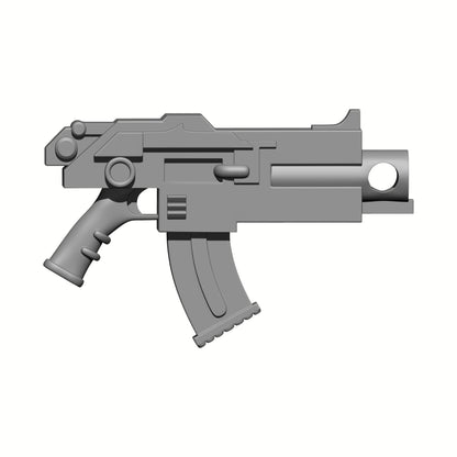 Battle Rifle Type U with Removable Chainblade Compatible with McFarlane Toys 1:12 Scale Action Figures Custom Resin Weapon