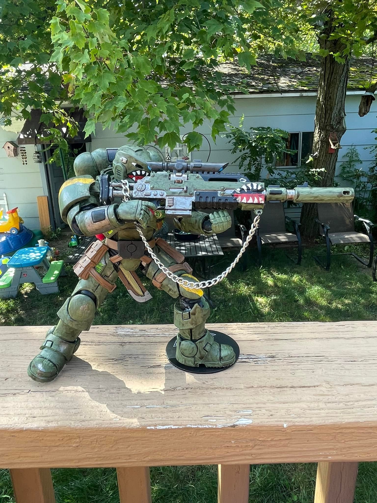 Blackbird Type 3 Precision Rifle compatible with McFarlane Toys 1:12 scale armored action figures custom resin weapon accessory