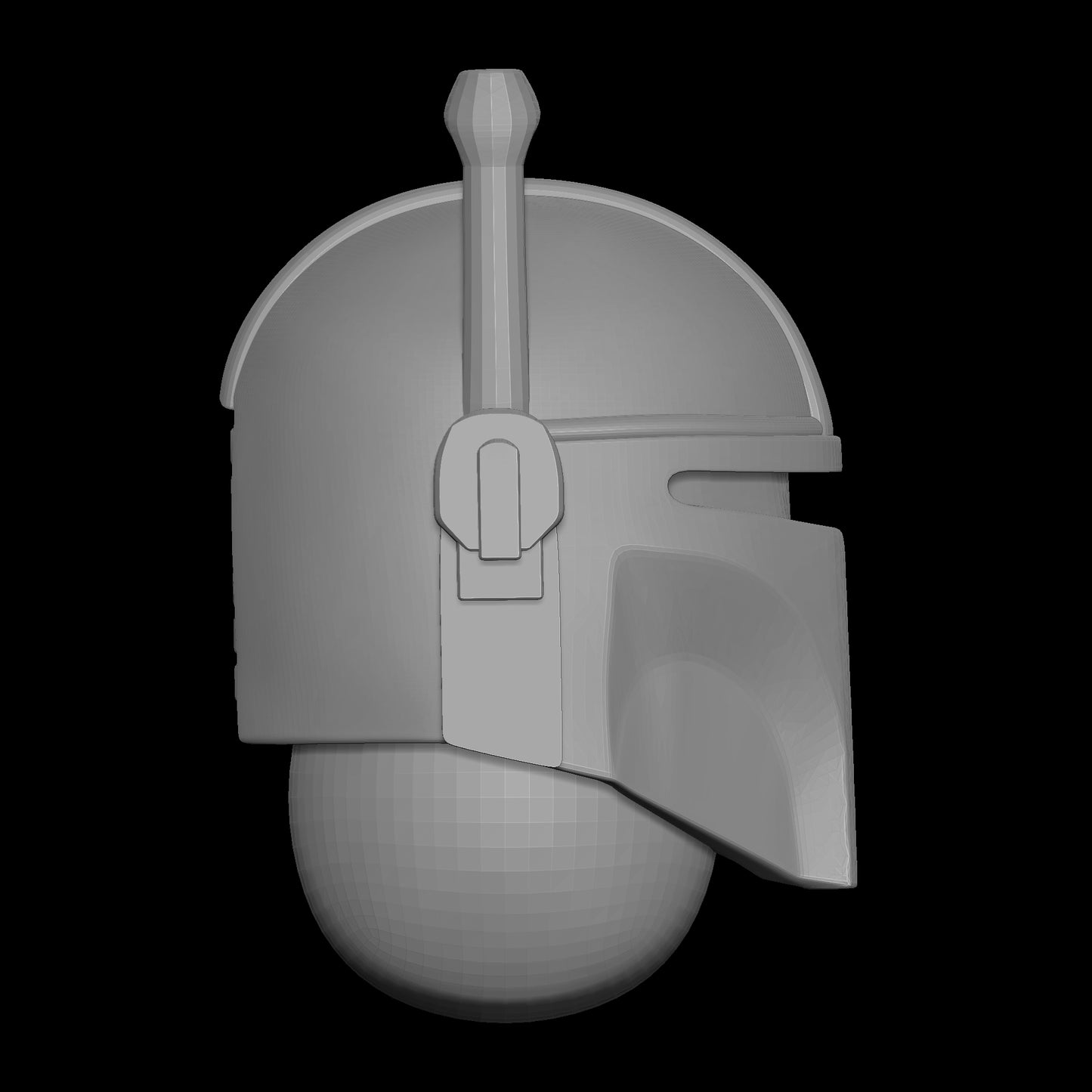 Mandalorian Helmets with Rangefinder for 28mm Scale Sci-fi Battle Brother Marines Miniatures