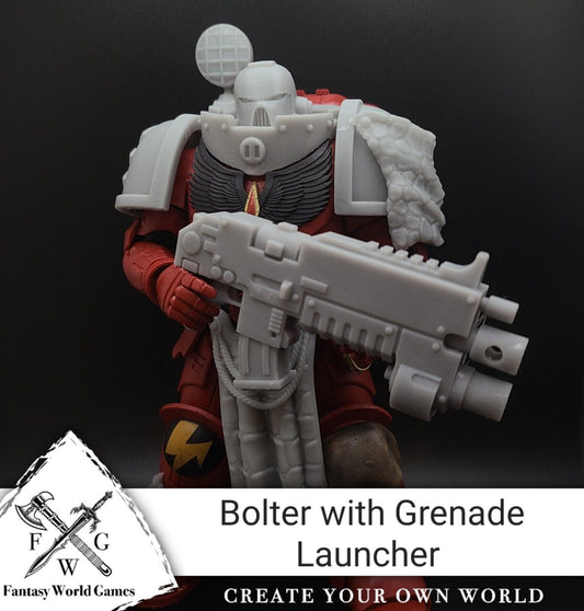 Bolter with Grenade Launcher for McFarlane Toys Space Marine Action Figures