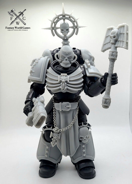 Chaplain Space Marine Full Upgrade Multipart Kit Character Loadout Compatible with McFarlane Toys Space Marine Action Figures