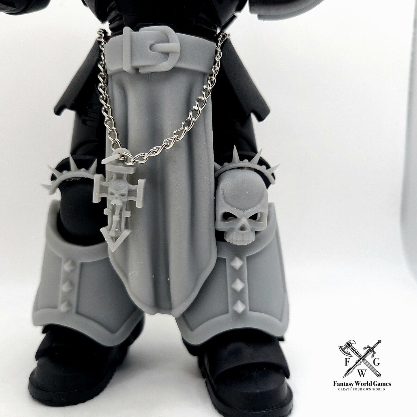 Belted Loin Cloth and Accessories for McFarlane Toys Space Marine Chaplain 