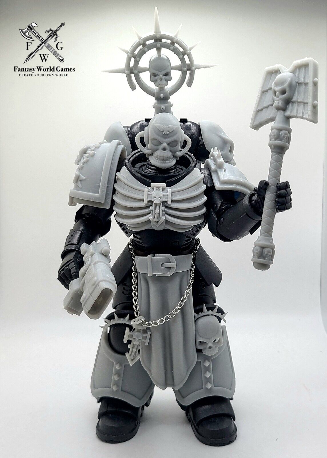Unleash the Power of the Emperor with Our Custom Chaplain Action Figure Accesories