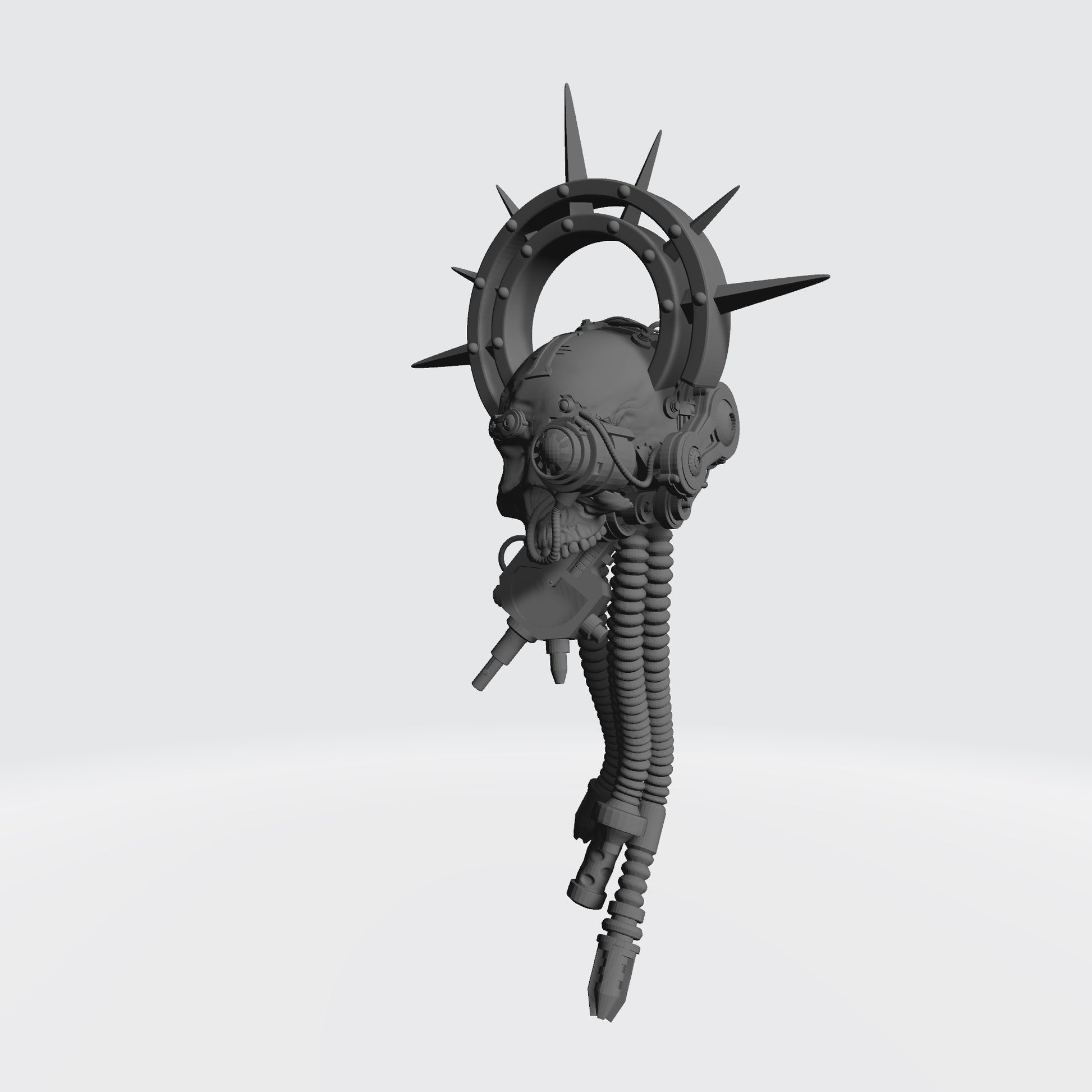 Cybernetic Data-Skull with Scanner Halo and Shadow Seal compatible with McFarlane Toys and G.I. Joe Classified 1:12 scale action figures