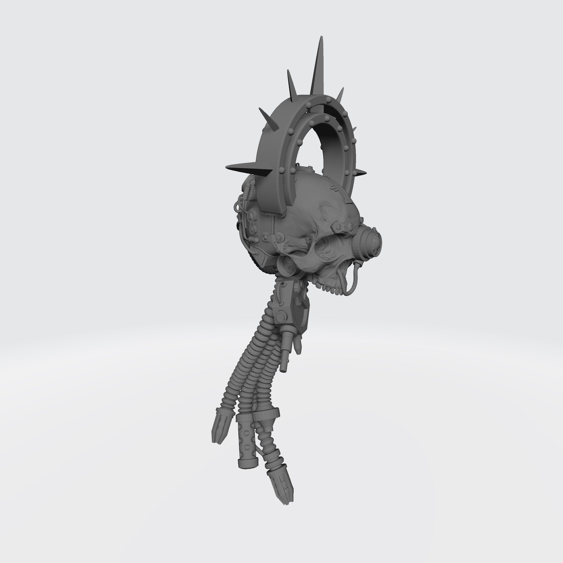 Cybernetic Data-Skull with Scanner Halo and Shadow Seal compatible with McFarlane Toys and G.I. Joe Classified 1:12 scale action figures