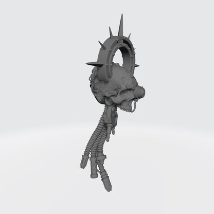 Cybernetic Data-Skull with Scanner Halo and Shadow Seal compatible with McFarlane Toys and G.I. Joe Classified 1:12 scale action figures