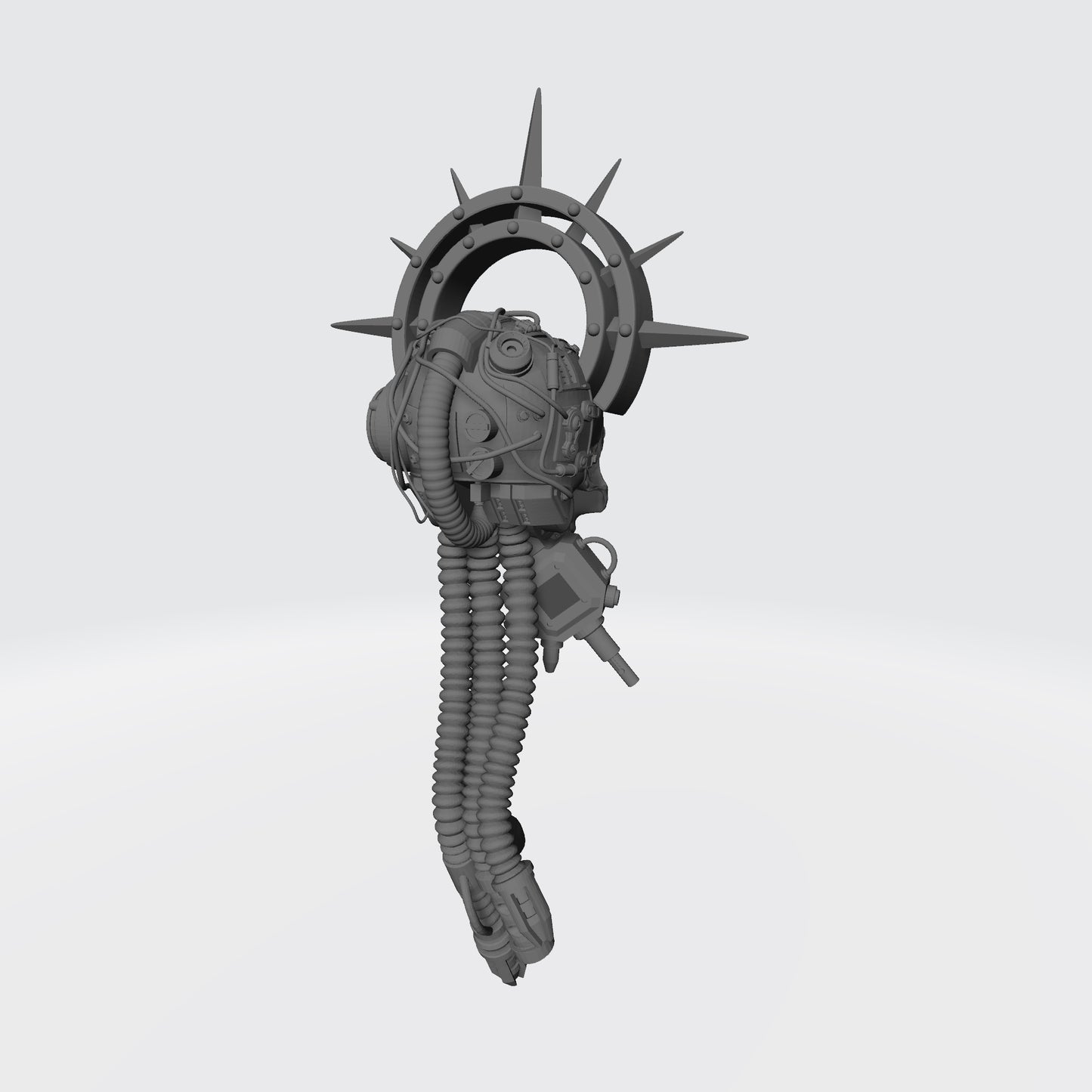 Cybernetic Data-Skull with Scanner Halo and Shadow Seal compatible with McFarlane Toys and G.I. Joe Classified 1:12 scale action figures