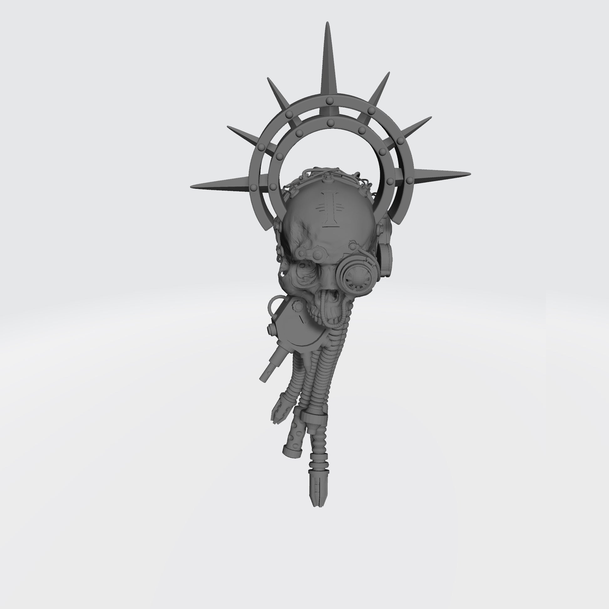 Cybernetic Data-Skull with Scanner Halo and Shadow Seal compatible with McFarlane Toys and G.I. Joe Classified 1:12 scale action figures