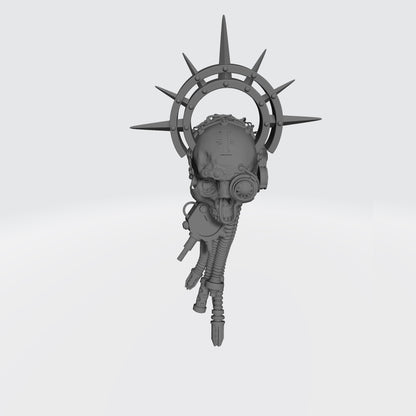 Cybernetic Data-Skull with Scanner Halo and Shadow Seal compatible with McFarlane Toys and G.I. Joe Classified 1:12 scale action figures