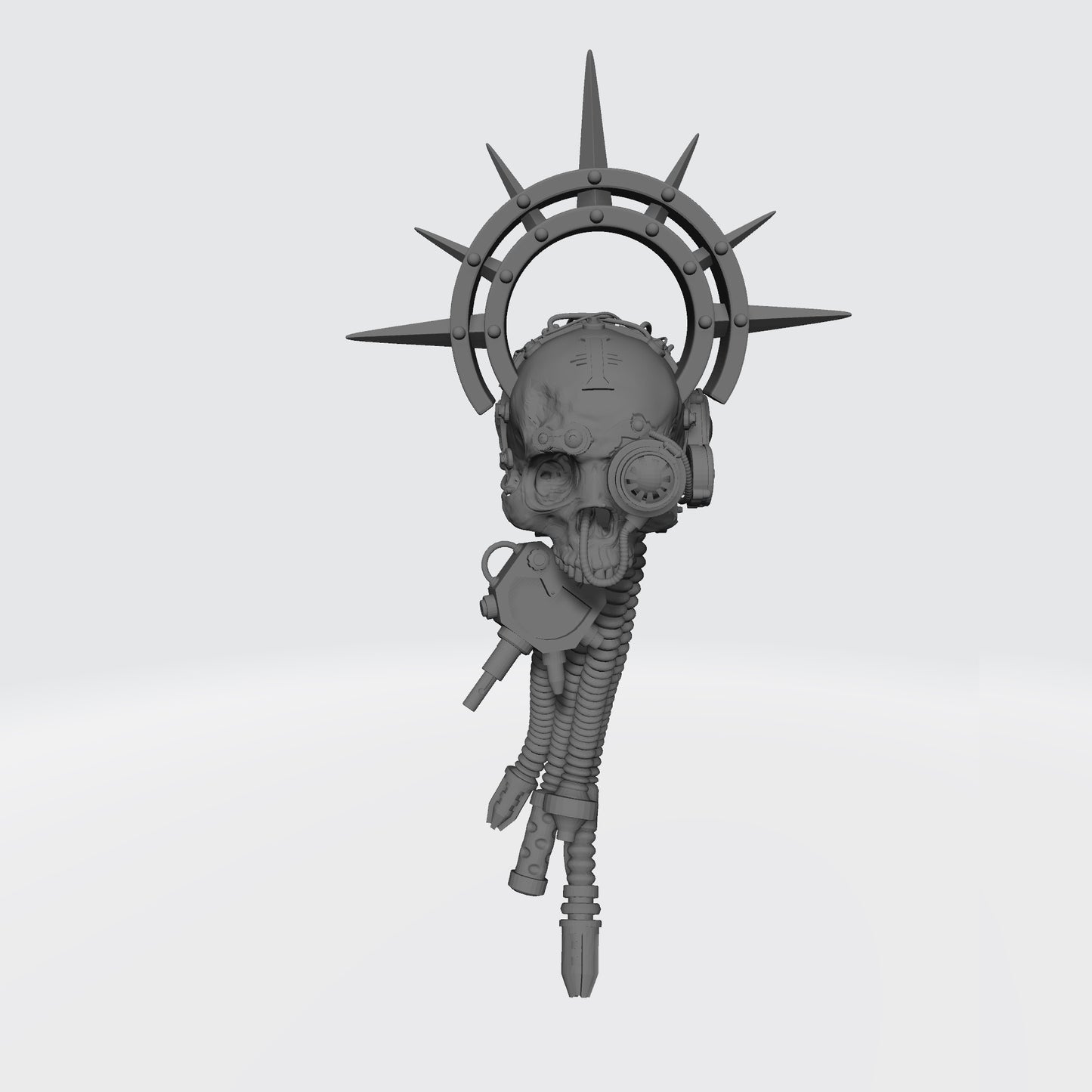 Cybernetic Data-Skull with Scanner Halo and Shadow Seal compatible with McFarlane Toys and G.I. Joe Classified 1:12 scale action figures
