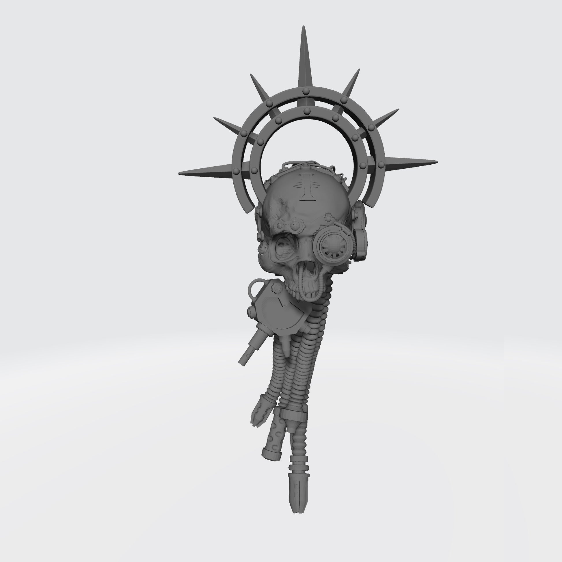 Cybernetic Data-Skull with Scanner Halo and Shadow Seal compatible with McFarlane Toys and G.I. Joe Classified 1:12 scale action figures
