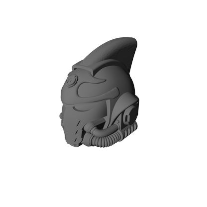 Carcharodons Chapter Helmet MKX A for McFarlane Toys Loyalist Marine Action Figures