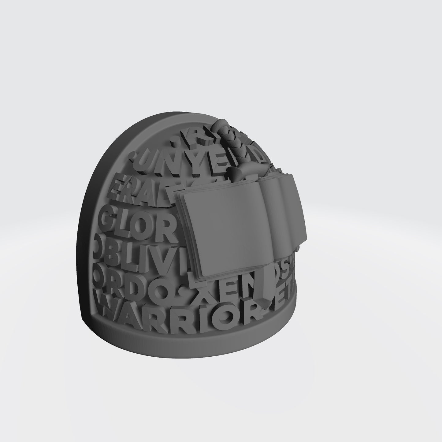 Grey Knights Chapter MK IV Shoulder Pad w Text V.01 for McFarlane Toys Loyalist Marine Action Figures