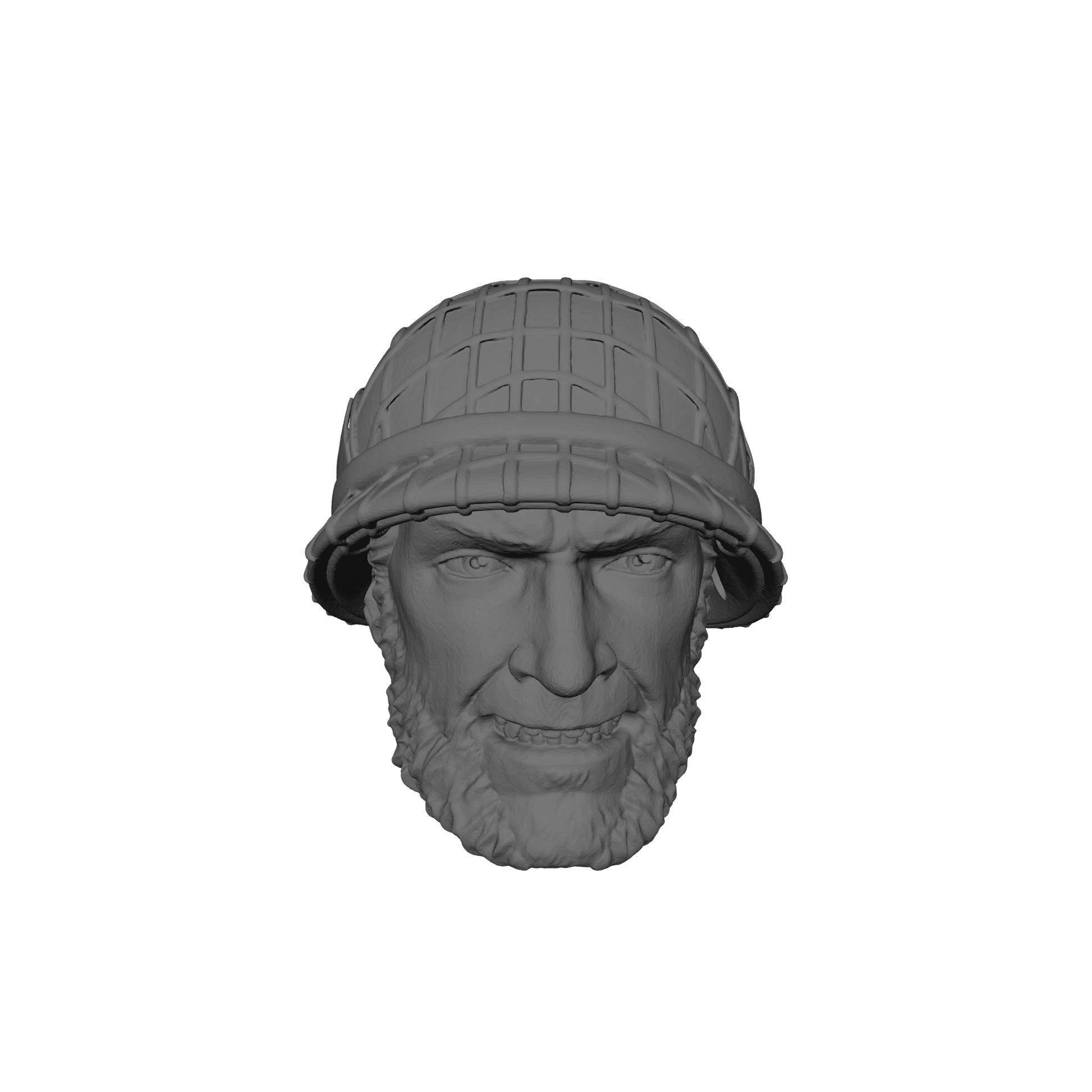 U.S. Military Inspired Logan "Wolverine" Head Swap with M1 Helmet for 6-inch Scale G.I. Joe Classified Action Figures